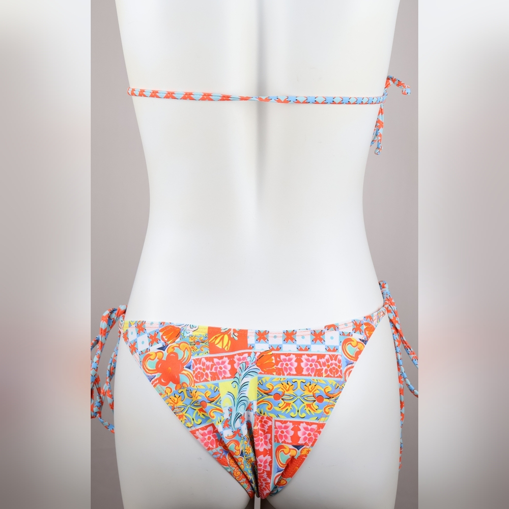 Colorful Patchwork Bikini Set - Picture 6 of 9